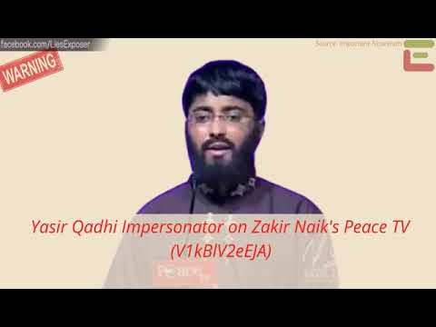 Yasir Qadhi Impersonator on Zakir Naik's Peace TV