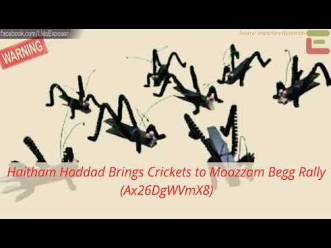 Haitham Haddad Brings Crickets to Moazzam Begg Rally