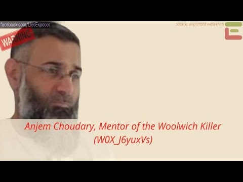 Anjem Choudary, Mentor of the Woolwich Killer