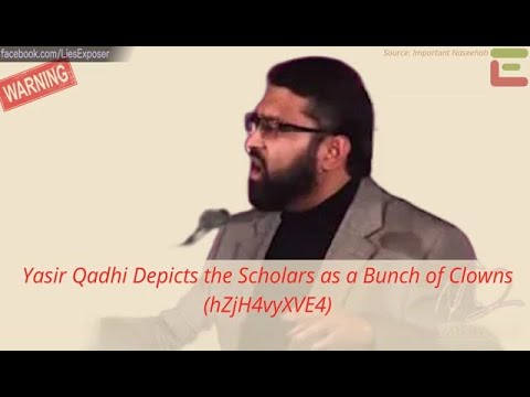 Yasir Qadhi Depicts the Scholars as a Bunch of Clowns