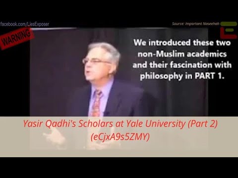 Yasir Qadhi's Scholars at Yale University (Part 2)
