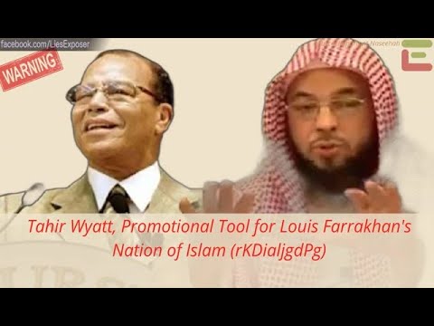 Tahir Wyatt, Promotional Tool for Louis Farrakhan's Nation of Islam