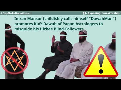 "Da'wah Man" Promoting Kufr Dawah of pagan astrologers to misguide his Hizbē blin-followers!