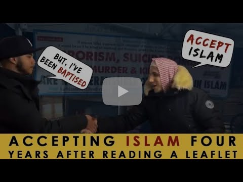 Young man taking the Shahadatain: with brother Shamsi حفظه الله