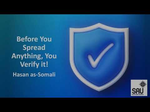 Before you spread anything, You verify it! | Shaykh Ḥasan Ṣomālī حفظه الله