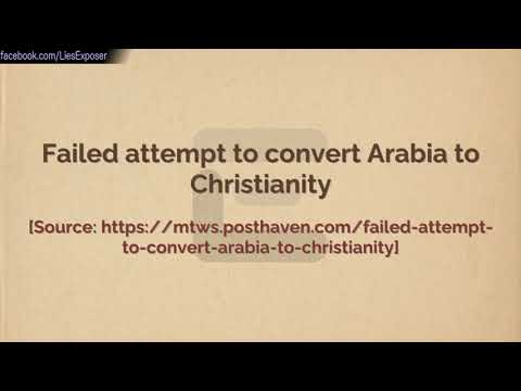 Failed attempt to convert Arabia to Christianity - Shaykh Abdullah bin Muhammad bin Humaid